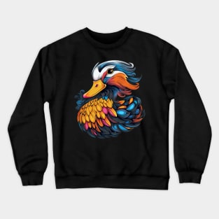 Mandarin Duck Smiling Crewneck Sweatshirt